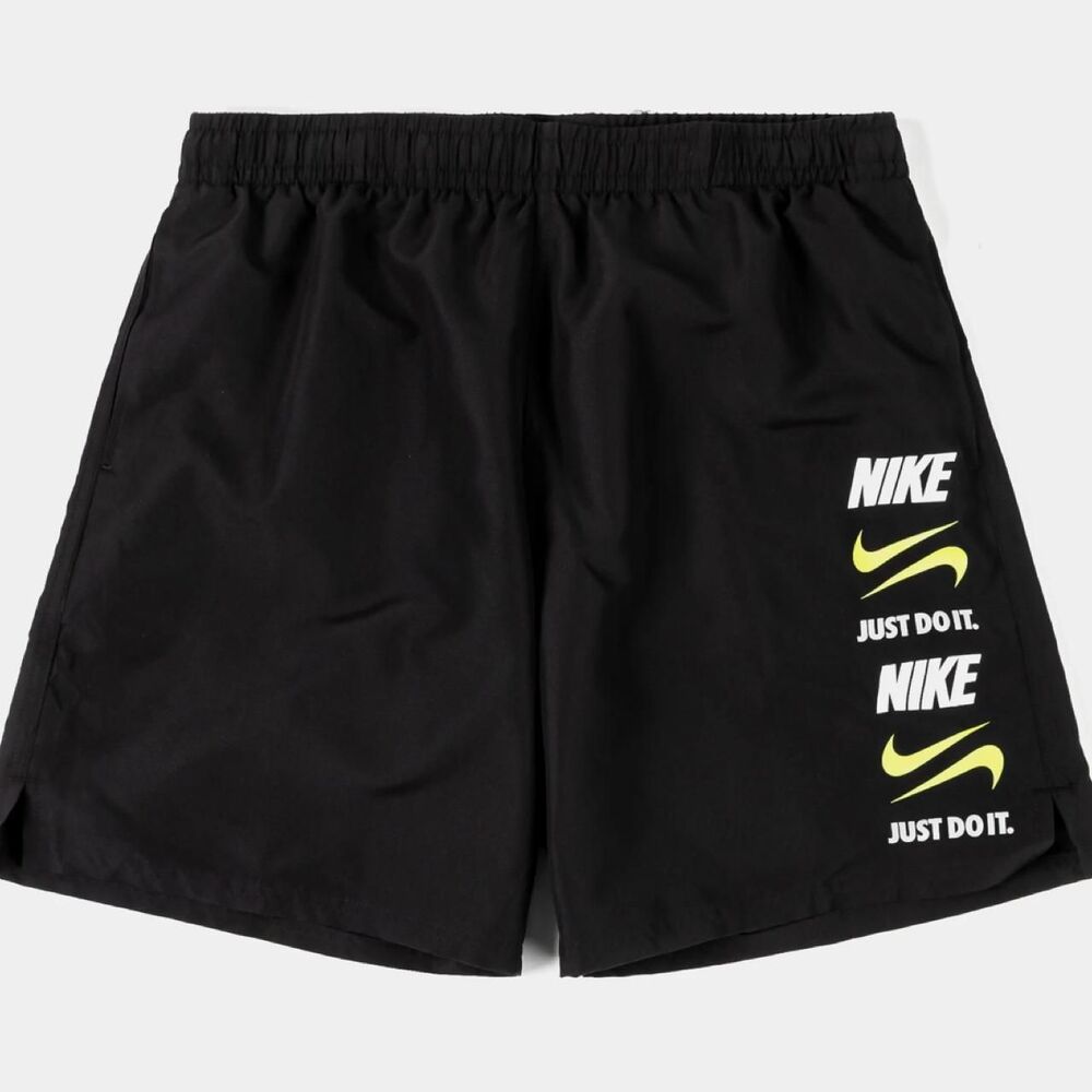 Nike Men's Black Swim-briefs-shorts